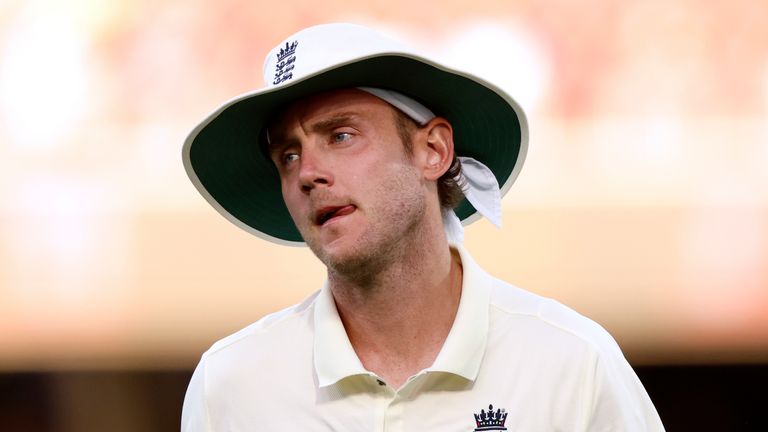 Broad played in Adelaide but was excluded for the first test in Brisbane and the third match in Melbourne