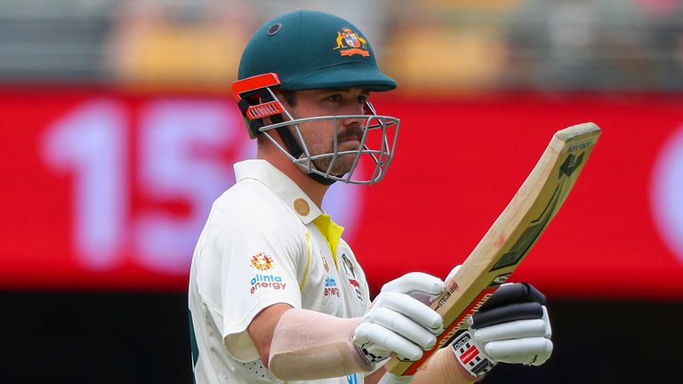 Travis Head was named player of the match in Brisbane for his 152 in Australia's first innings