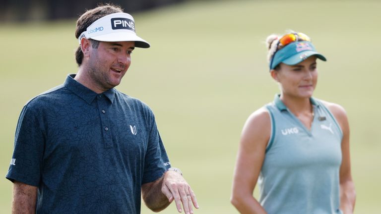 Bubba Watson and Lexi Thompson are three off the early lead