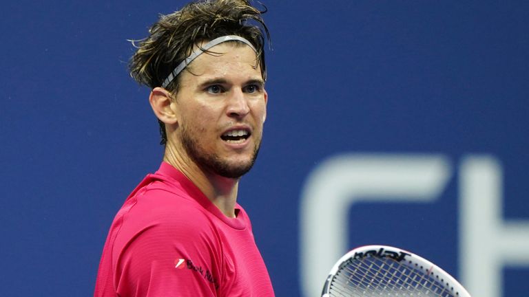 Dominic Thiem n'a plus joué depuis sa participation à l'Open de Majorque en juin (Darren Carroll/USTA via AP)