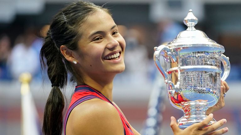 Emma Raducanu shocked the tennis world by becoming the first qualifier in history to win a Grand Slam singles title at the US Open (Jo Becktold/CSM via ZUMA Wire)