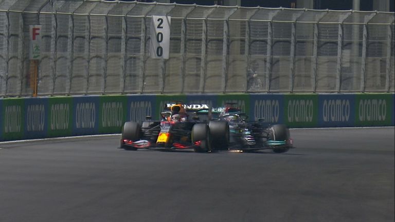 Max Verstappen was told to let Lewis Hamilton past, before Hamilton ran into the back of him! Verstappen was later handed a 10-second penalty.