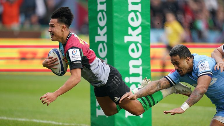 Marcus Smith scored Harlequins' second try of the game