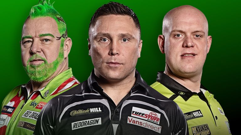 Peter Wright, Gerwyn Price and Michael van Gerwen will all hope to be included among the eight players competing for this year's title