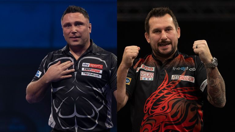 Gerwyn Price and Jonny Clayton are both looking to reach the quarter-final