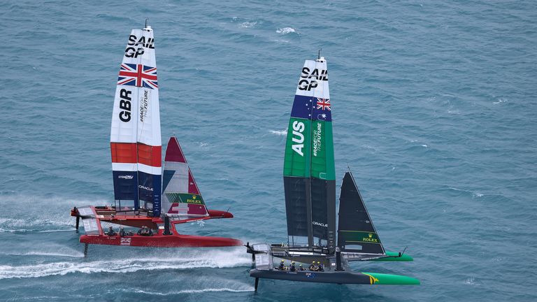 澳大利亚在第一个赛季获胜后成为了帆船大奖赛的卫冕冠军(图片来源:Simon Bruty for SailGP)