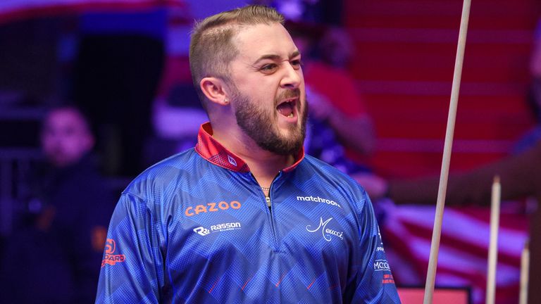 Team USA's Skyler Woodward was in blistering form on the baize (Taka G Wu/Matchroom Multi Sport)