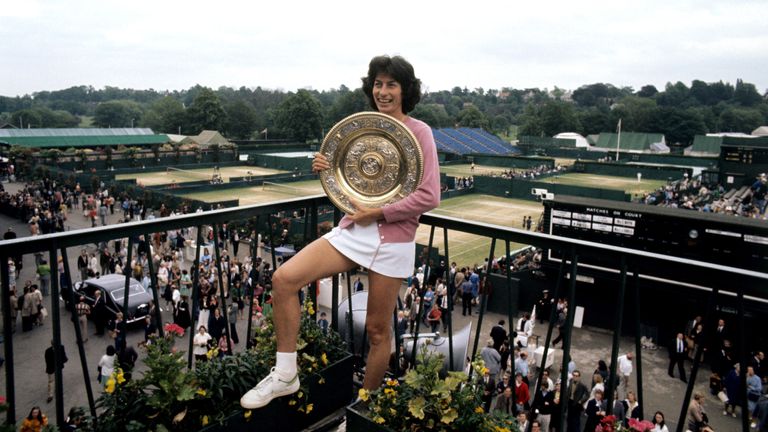 Virginia Wade also won three Grand Slams