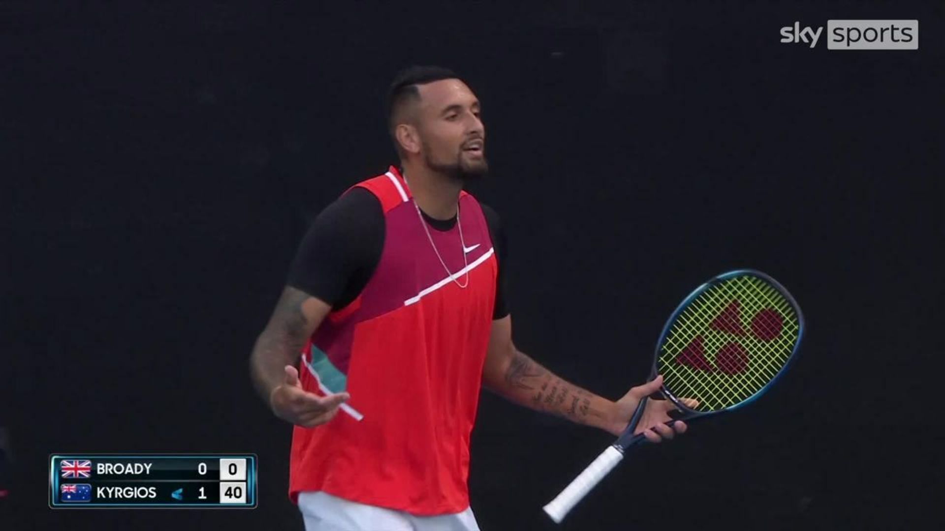 Kyrgios trick shots thrill Aussie crowd