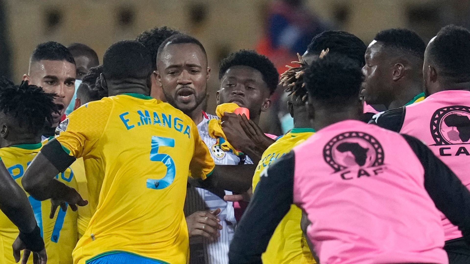 Ghana held to 1-1 draw by Gabon as match ends in brawl