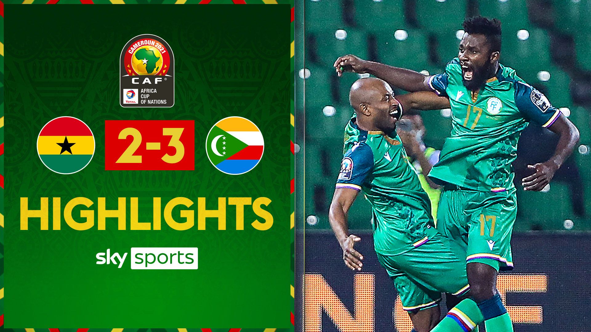 Ghana 2-3 Comoros