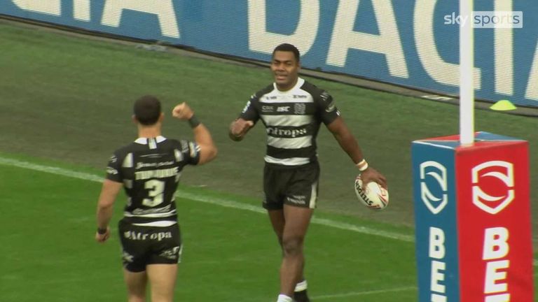 Ratu Naulago's highlights during his time with Hull FC included this spectacular double against Castleford Tigers in 2020