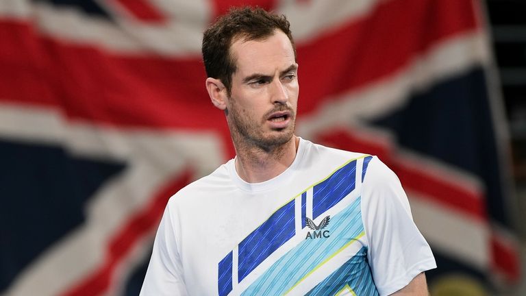 Andy Murray picked up his first win of the year 