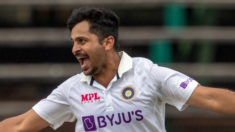 Shardul Thakur took seven wickets for India on day two of the second Test
