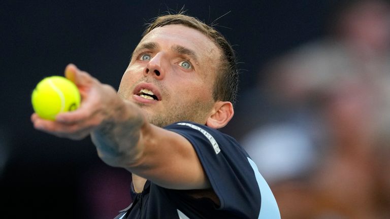 Dan Evans suffered a first-round exit for the first time this year 