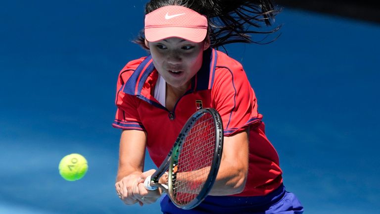 Emma Raducano faces Sloane Stephens in the first round of the Australian Open