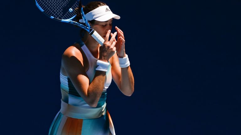 Garbine Muguruza suffered a shock defeat to Alize Cornet