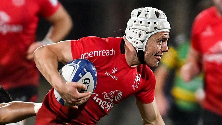 Ulster back Michael Lowry has made the most metres in Europe this season so far 