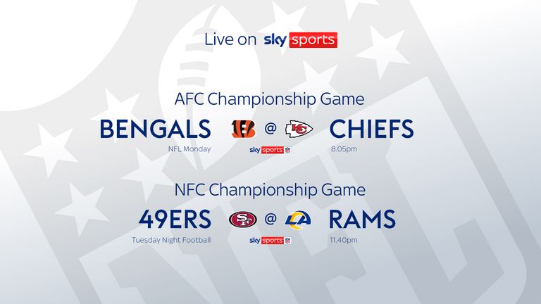 Watch the NFL Conference Championship games live on Sky Sports NFL