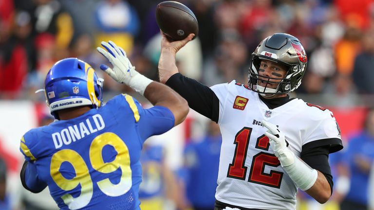 Tom Brady and the Tampa Bay Buccaneers host the Los Angeles Rams live on Sky Sports in Week Nine