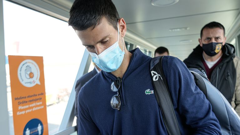 Djokovic flew home to Belgrade following his deportation from Australia