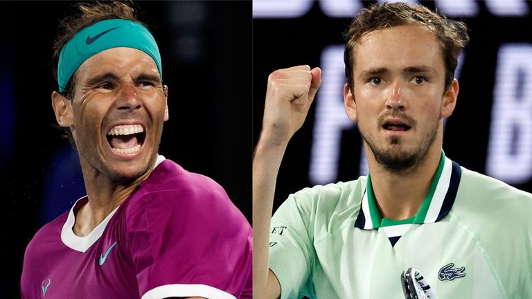 Rafael Nadal takes on Daniil Medvedev in the Australian Open men's singles final with history on the line