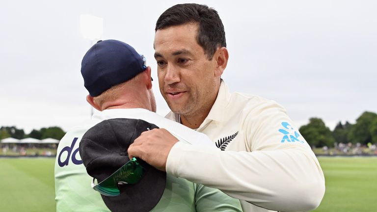 Taylor (right) is New Zealand's leading run-scorer in Test and one-day international cricket