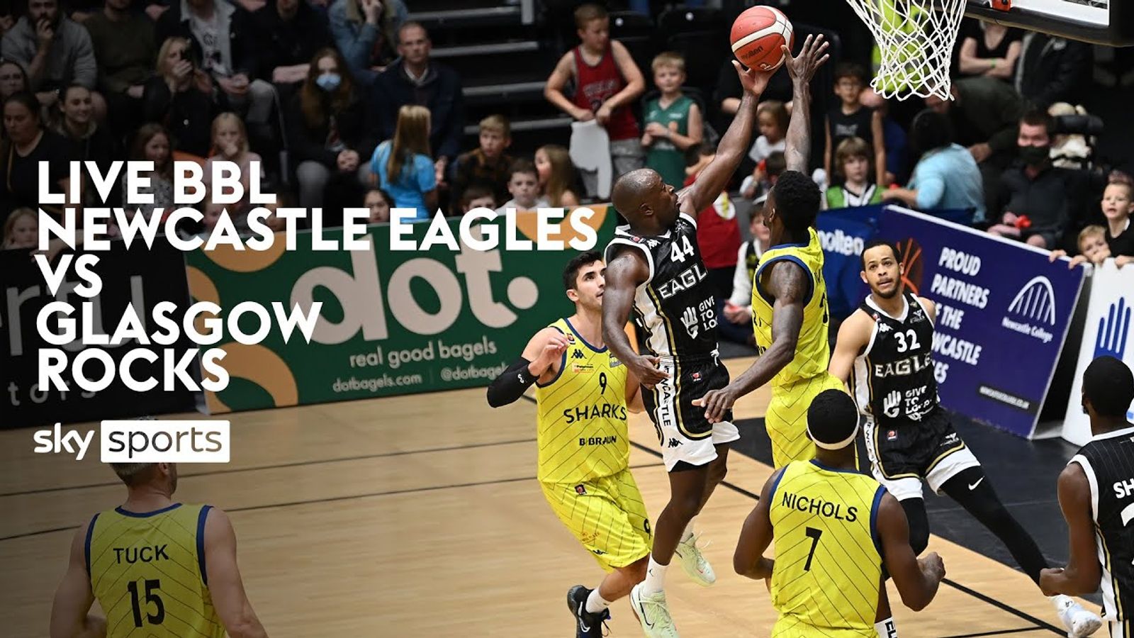 British Basketball League: Watch live stream of Newcastle Eagles vs GL Glasgow Rocks