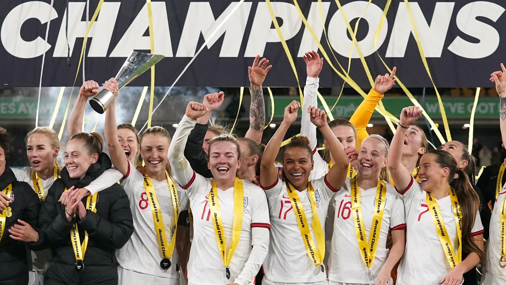 Late goals see England beat Germany to win Arnold Clark Cup
