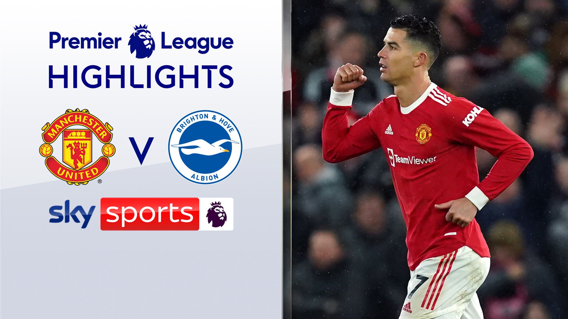 Ronaldo ends drought as Man Utd sink Brighton