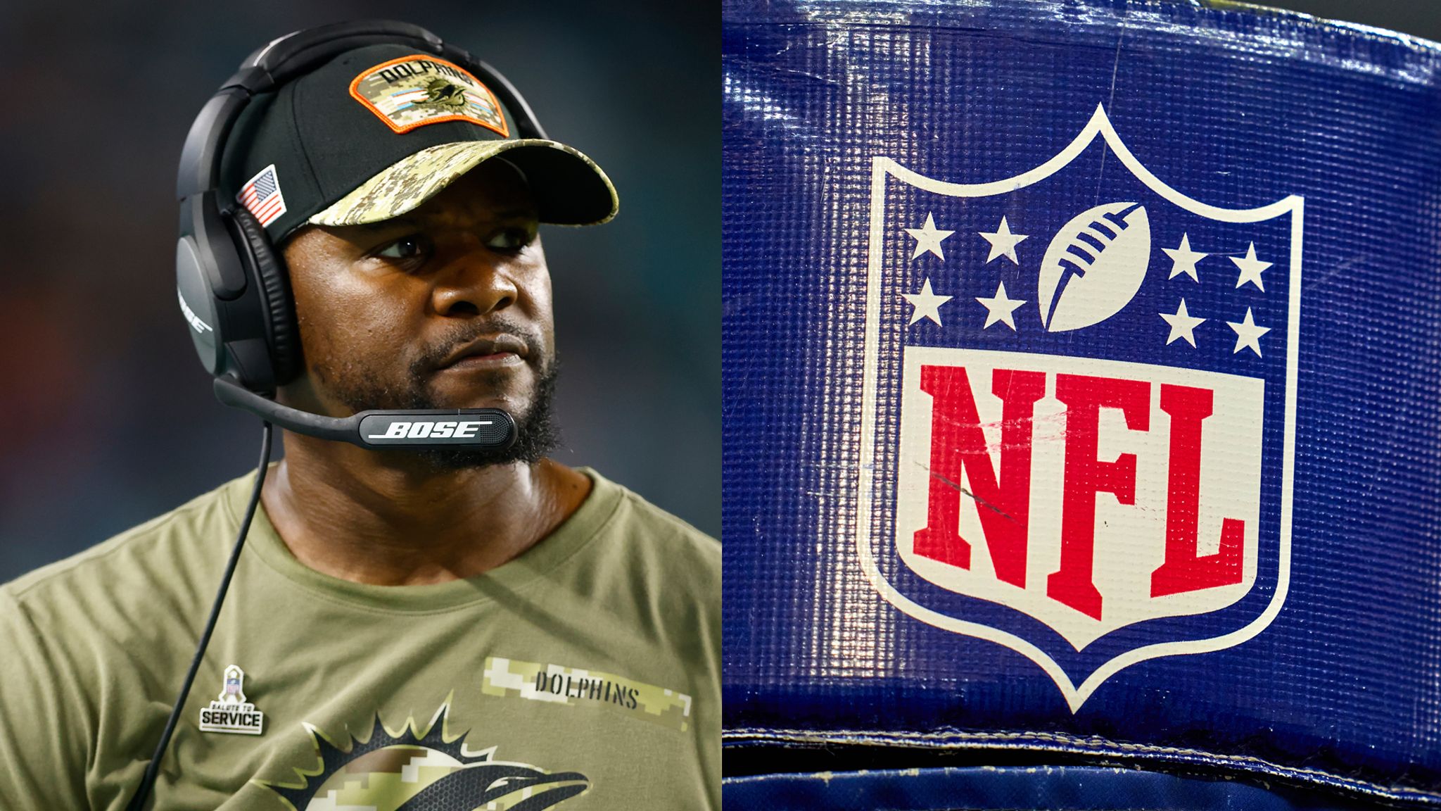 Ex-Miami Dolphins coach Brian Flores accuses NFL of racial discrimination  in lawsuit