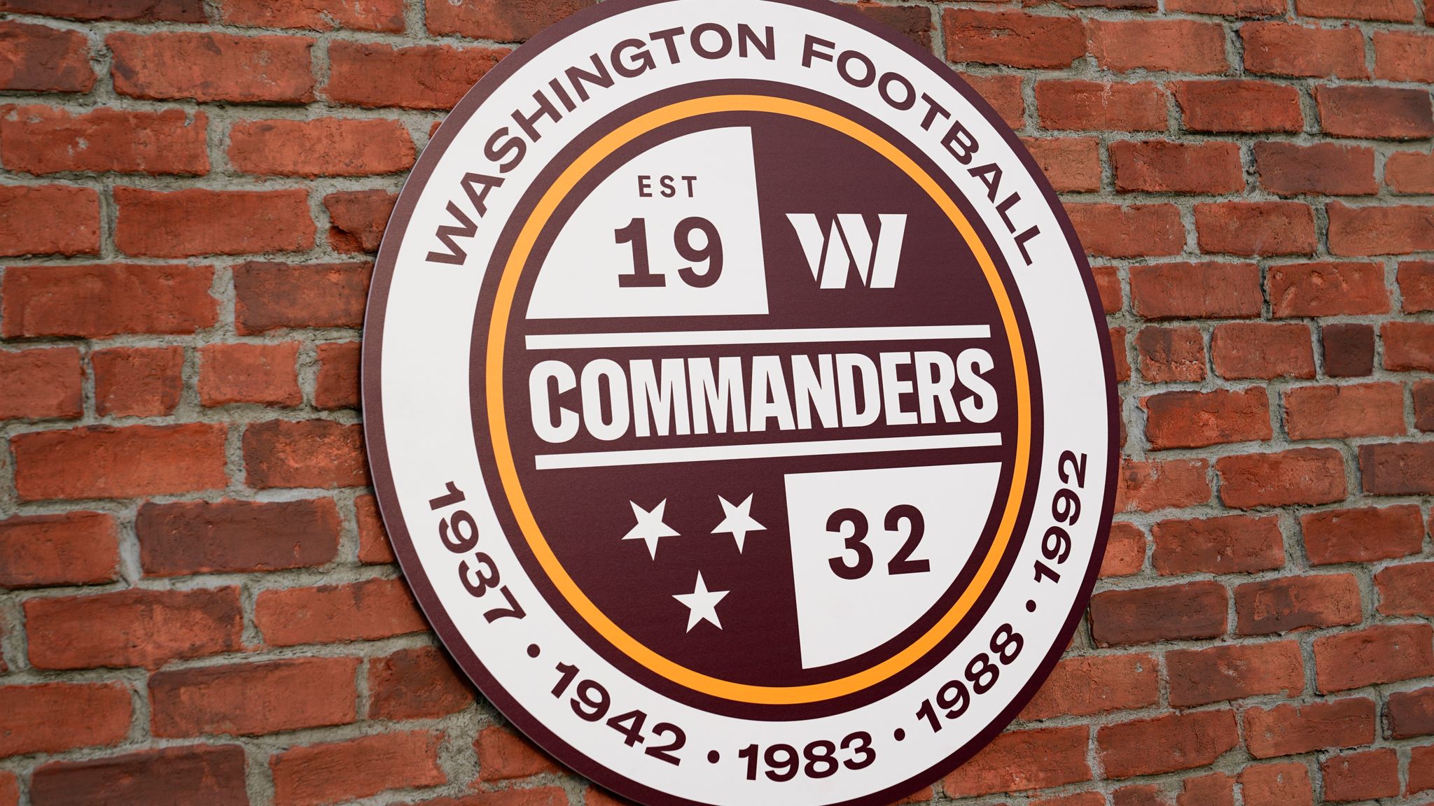 Download Washington Commanders Mark Logo Wallpaper