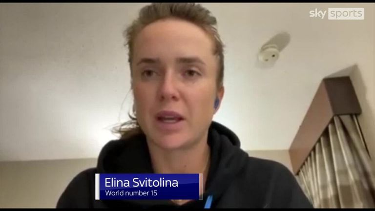 Ukrainian number one and world number 15 tennis player Svitolina previously said she is praying for her people and the situation in Ukraine is a terrible nightmare