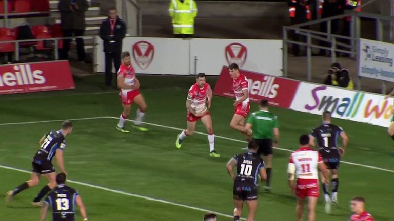 Highlights of the Super League match between St Helens and Wakefield Trinity
