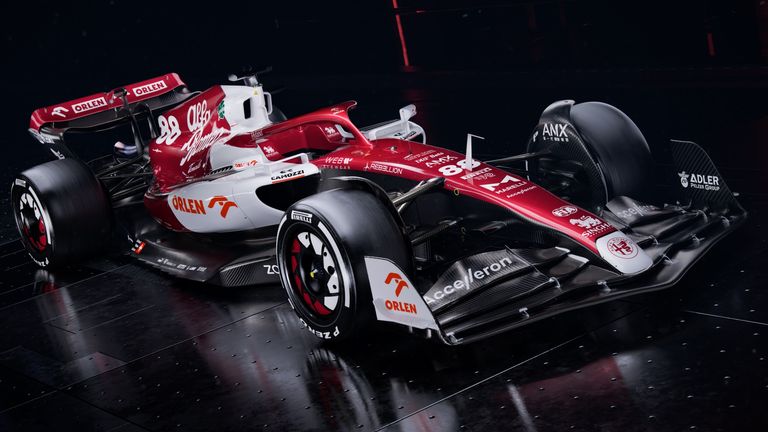 The Alfa Romeo F1 Team ORLEN has been unveiled in an eye-catching red and white livery
