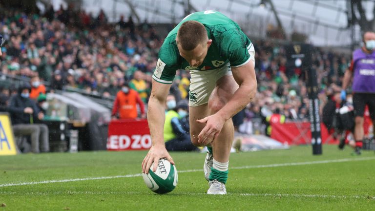 Conway's second try with Josh Adams still in the sin-bin put Ireland in a thoroughly commanding position 