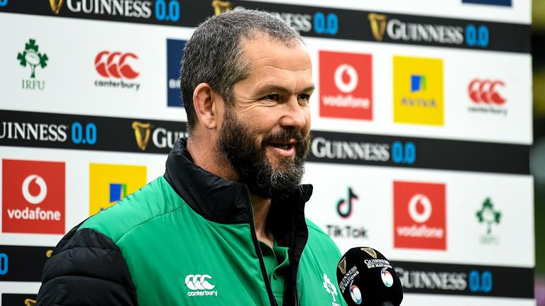 Ireland head coach Andy Farrell was delighted with his side's performance at full-time