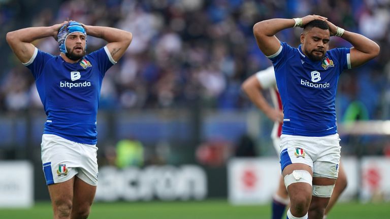 Italy are on a run of 34 straight defeats in the Six Nations dating back to 2015 