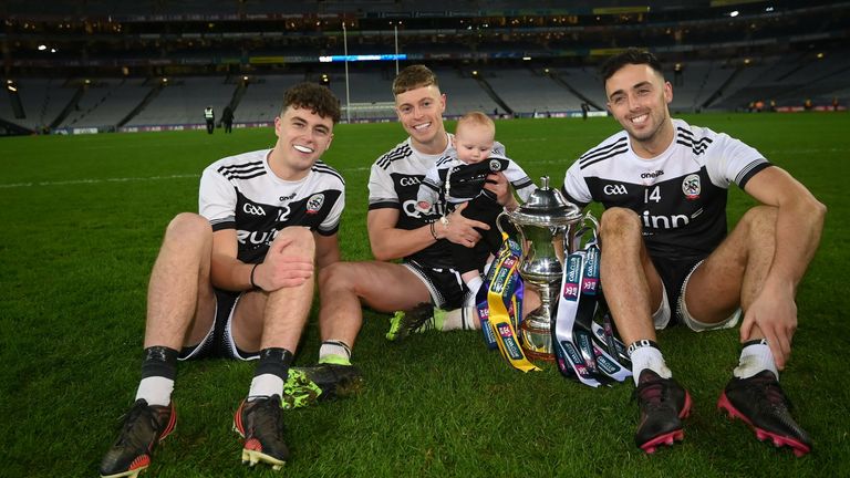 Shealin, Jerome, Lar, and Ryan Johnston at full-time
