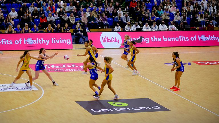 Leeds Rhinos Netball performed at home for the first time (Image credit: Ben Lumley)