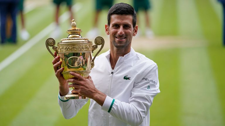 Djokovic is a six-time Wimbledon champion but will he defend his title at the All England Club this summer?