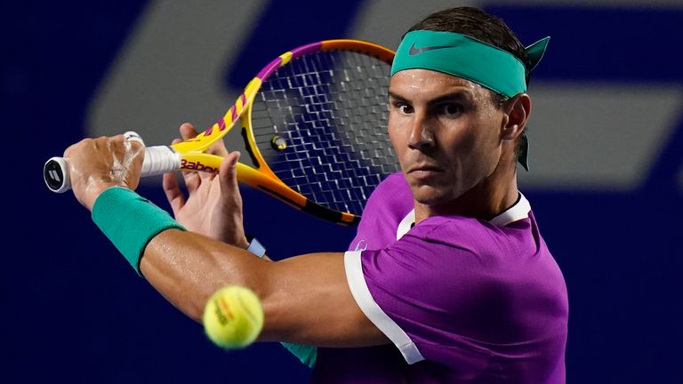 Rafael Nadal has won 12 matches in succession since the turn of the year