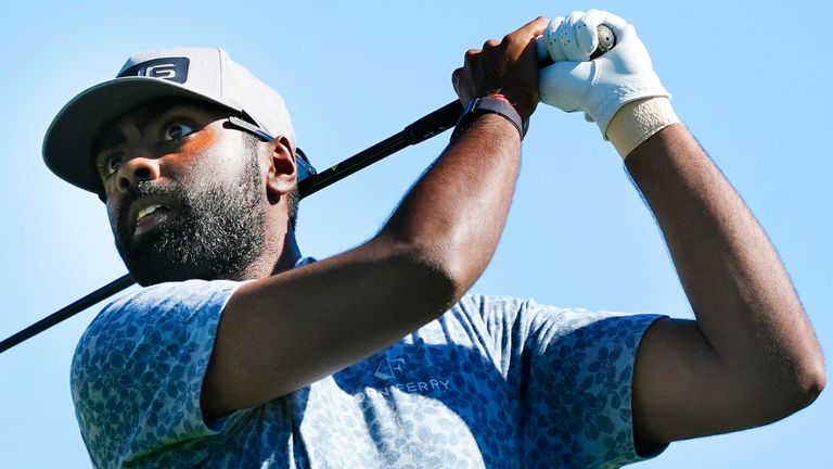 Theegala's tied-third finish is the best of his short PGA Tour career