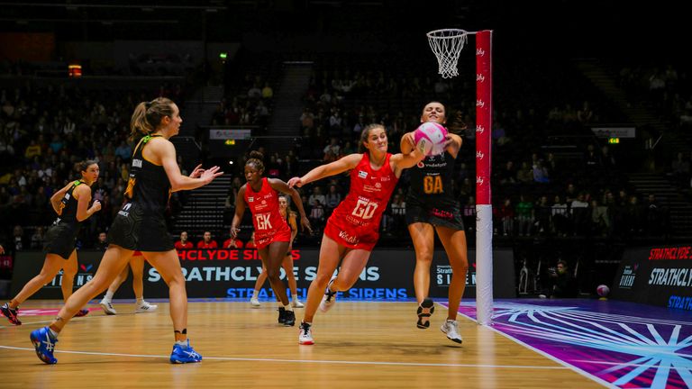 The Vitality Netball Superleague drew in a female audience to the Sky Sports YouTube channel (Image credit: Ben Lumley)