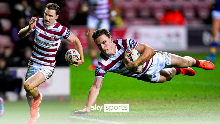 Highlights of the Super League match between Wigan Warriors and Leeds Rhinos.