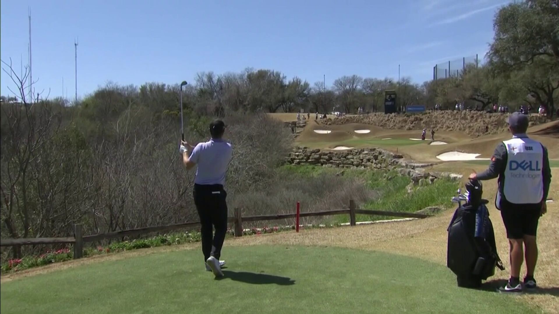 Rose's amazing hole-out from the drop zone!