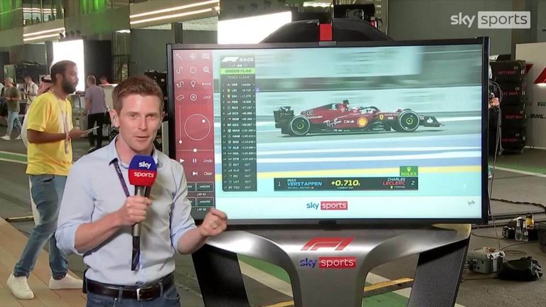 Anthony Davidson se encuentra en el SkyPad para analizar la sensacional batalla entre Max Verstappen y Charles Leclerc en el Gran Premio de Arabia Saudí