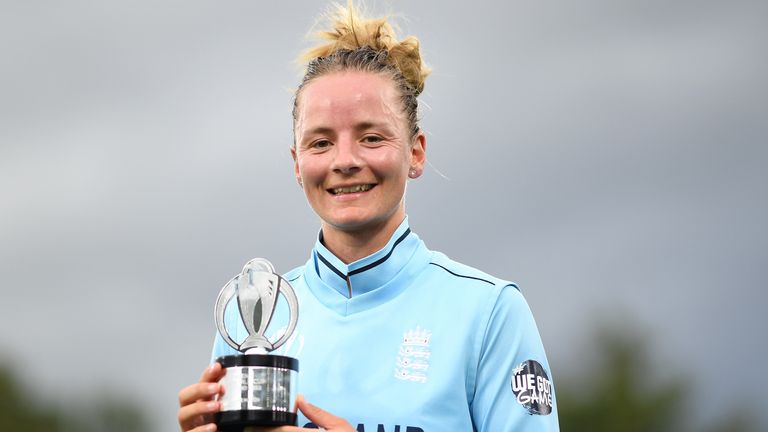 Danni Wyatt was named Player of the Match against Pakistan for her unbeaten 76 from 68 deliveries