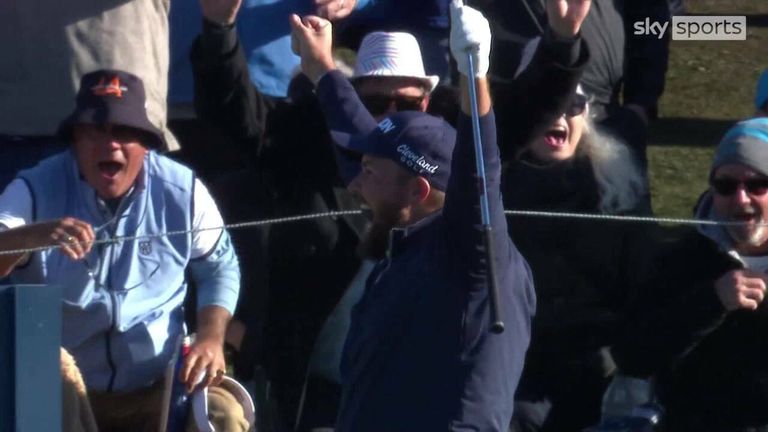 Shane Lowry provocó un frenesí en el público de Sawgrass cuando logró un sensacional hoyo en uno en el hoyo 17, par tres.