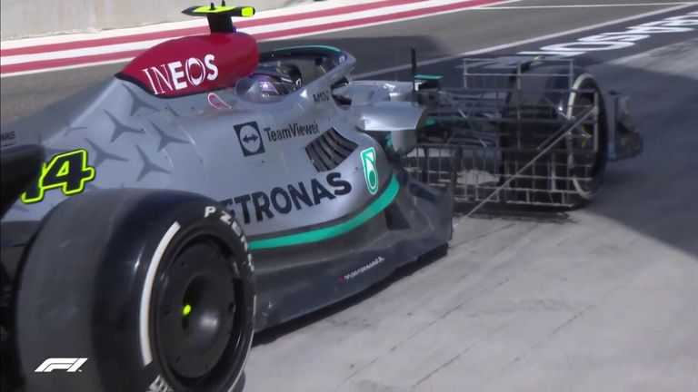 Sky Sports News' Craig Slater has the latest news from pre-season testing in Bahrain with Lewis Hamilton at the wheel of Mercedes' radical new 'no sidepod' car.